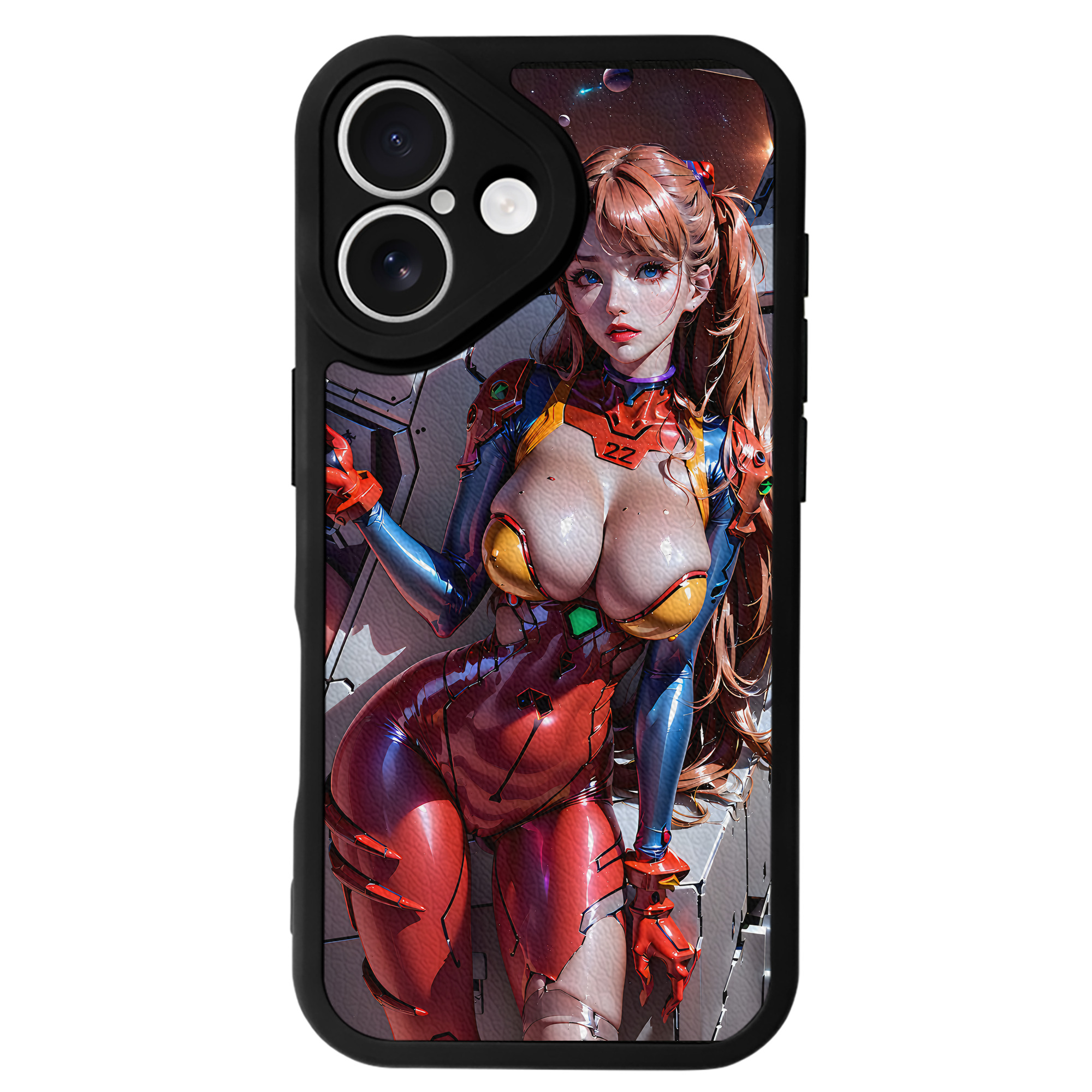 （画像用） EVA 新世紀エヴァンゲリオン 【iPhone 16シリーズ対応】シリコンスマホケース（レザー調） 材質：シリコン